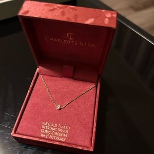 14 Kt Gold Plated Sterling Silver Necklace $15